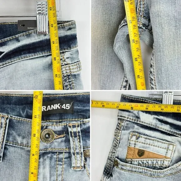 RANK 458 MEN'S RINGO SLIM STRAIGHT 32x32 PERFORMANCE STRETCH DENIM JEANS NWT - Picture 16 of 16
